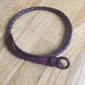 American apparel braided rope leather belt XS 30”